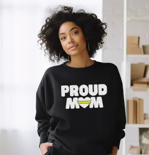 Proud Mom Thin Gold Line Heart © Unisex Crewneck Sweatshirt
