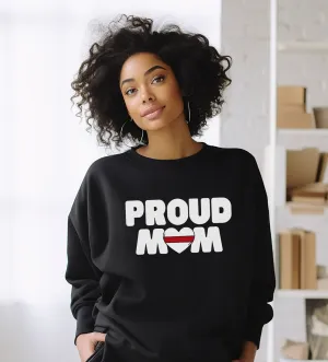Proud Mom TRL Heart © Unisex Crewneck Sweatshirt