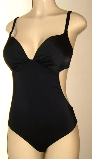 Push up underwire one piece bathing suit cutaway body swimsuits