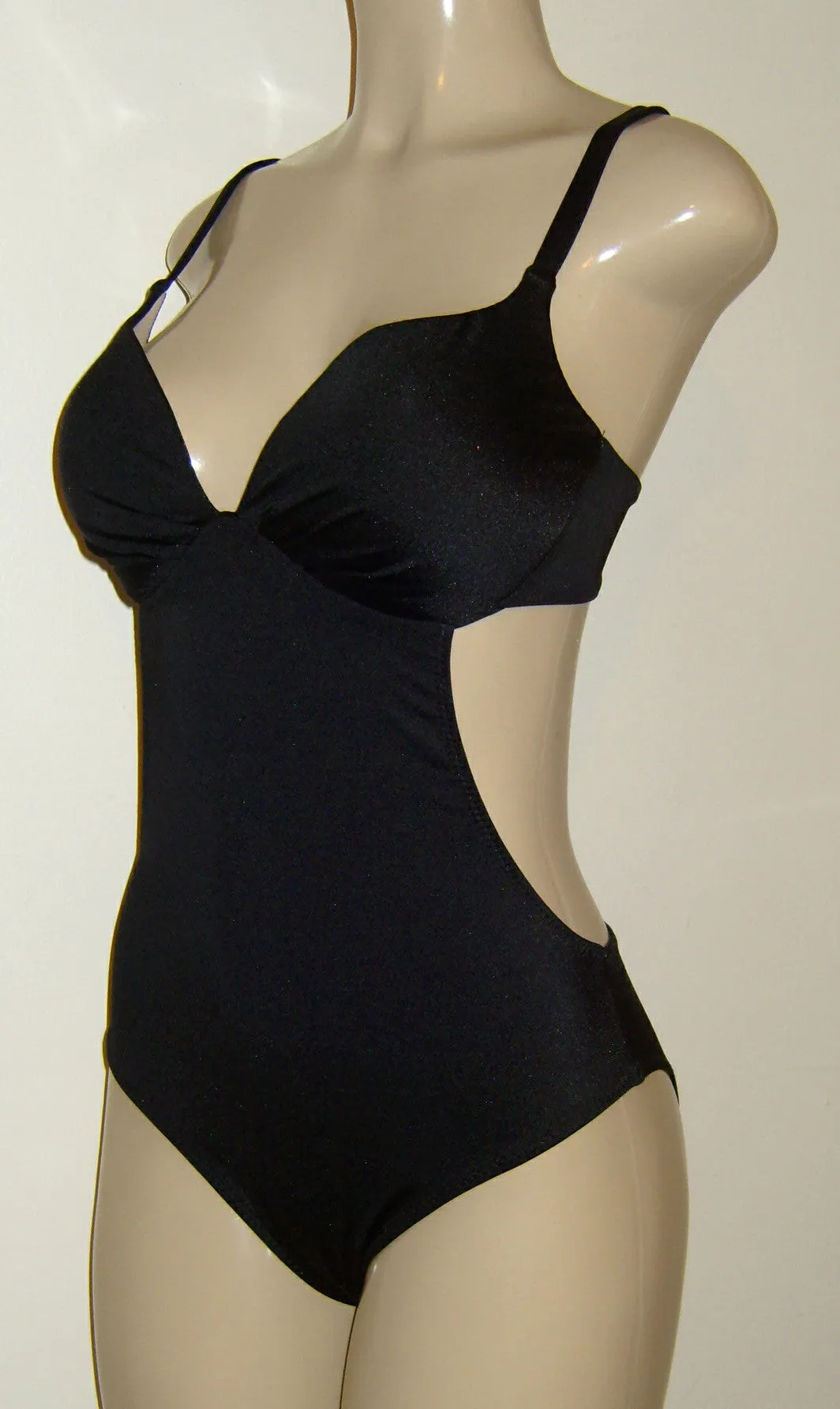 Push up underwire one piece bathing suit cutaway body swimsuits