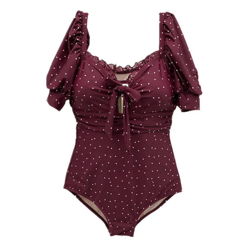 "WHITE POINT BACKLESS ONE-PIECE" SWIMSUIT D070831