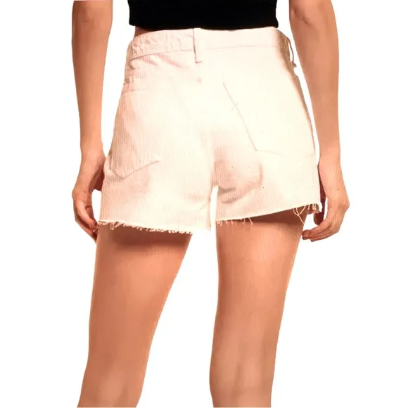 Rag &amp; Bone Dre Low-Rise White Denim Shorts, size 32