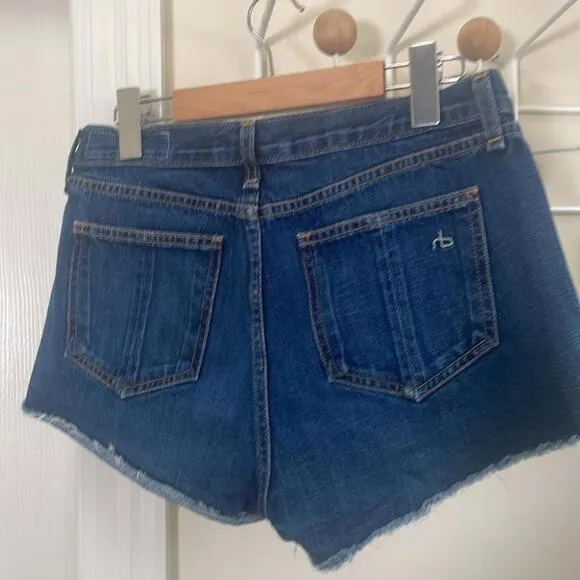 Rag / Bone - Denim Cutoff Jean Shorts - Blue - 26