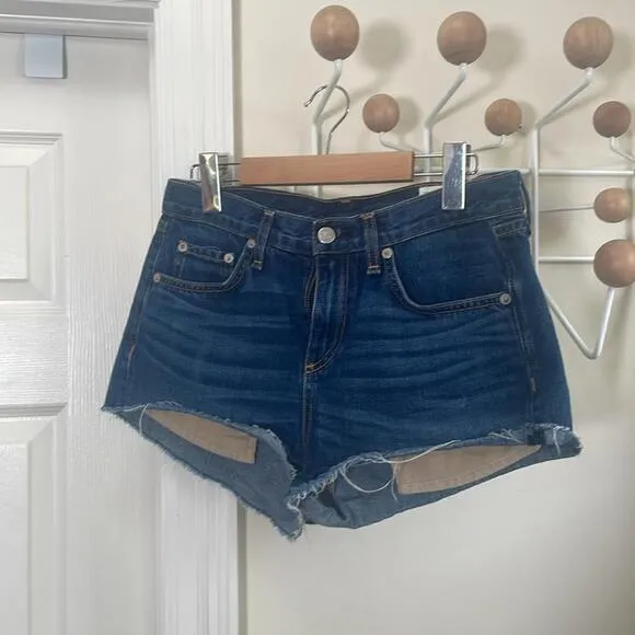 Rag / Bone - Denim Cutoff Jean Shorts - Blue - 26