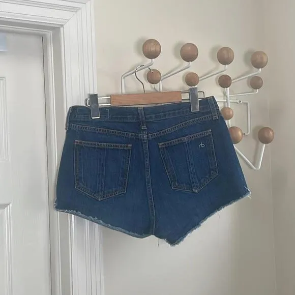 Rag / Bone - Denim Cutoff Jean Shorts - Blue - 26