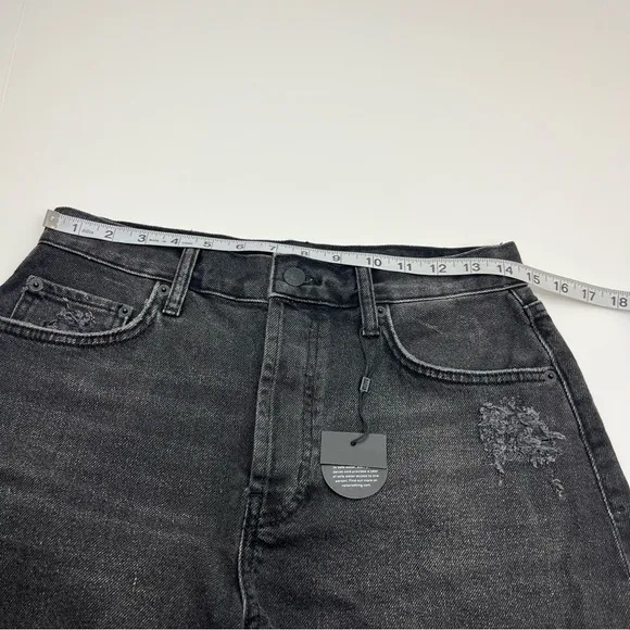 Rails The Fairfax High Rise Cutoff Short Womens SZ 28 Faded Black Denim Jean NEW