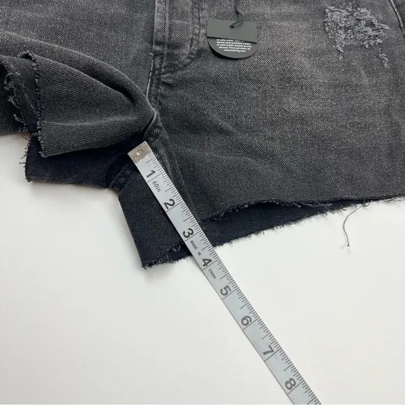 Rails The Fairfax High Rise Cutoff Short Womens SZ 28 Faded Black Denim Jean NEW