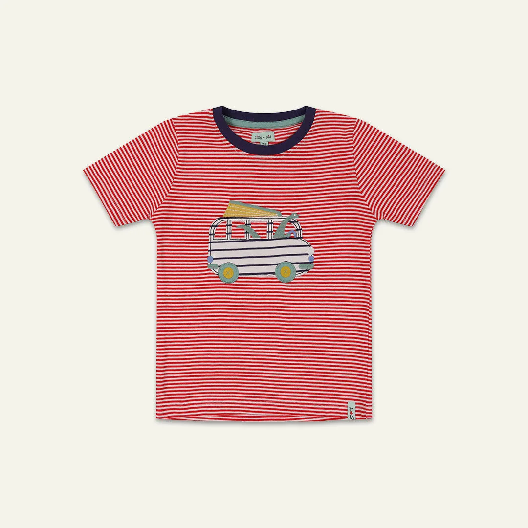 Red Car Applique T- Shirt