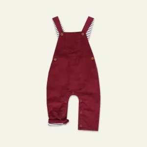 Red Plain Dungarees