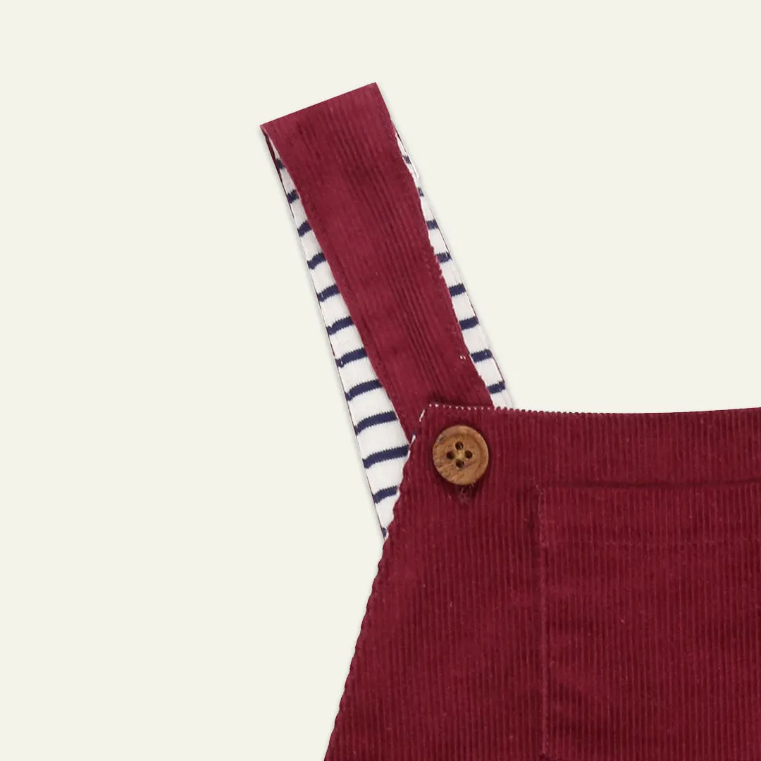 Red Plain Dungarees