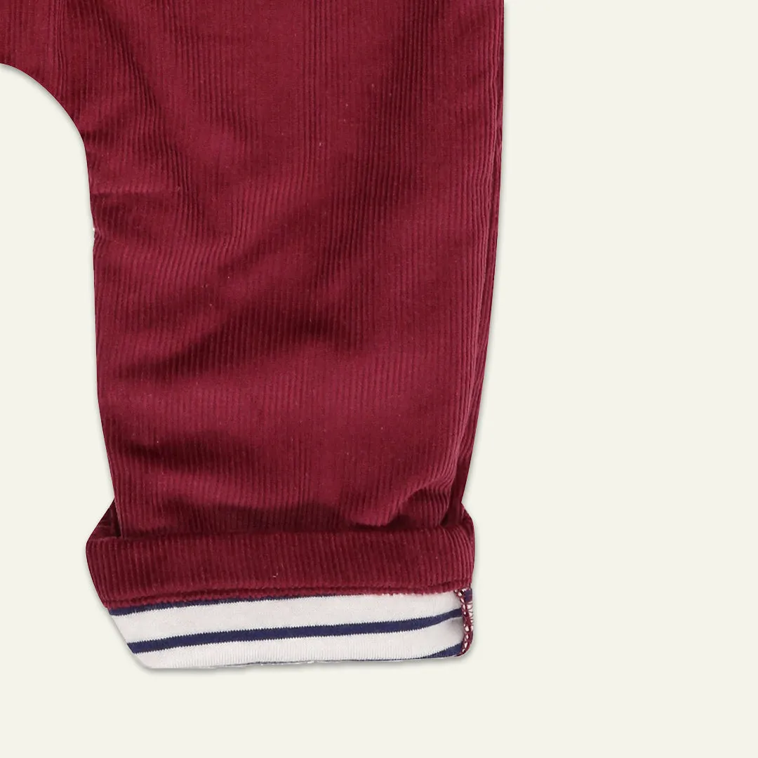 Red Plain Dungarees