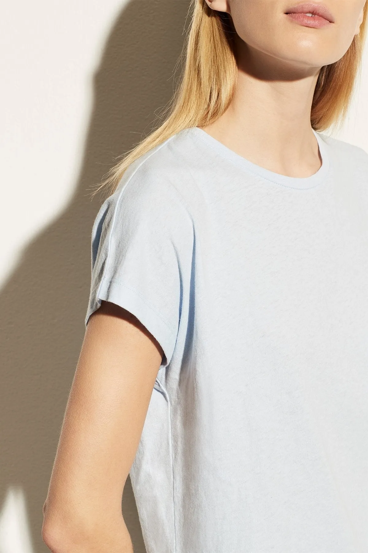 Relaxed Short Sleeve Dolman in Powder Blue