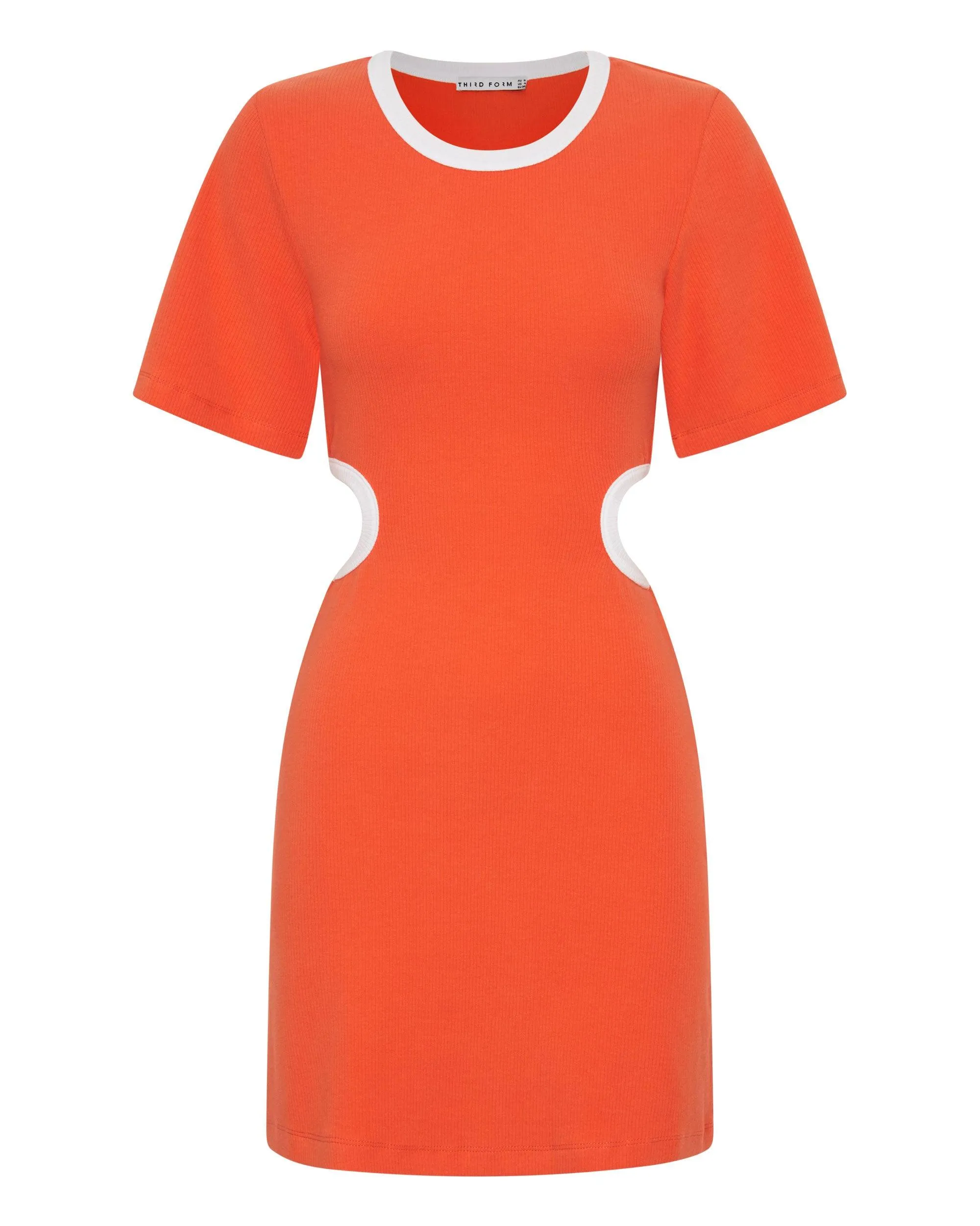RING AROUND TEE DRESS | TANGERINE