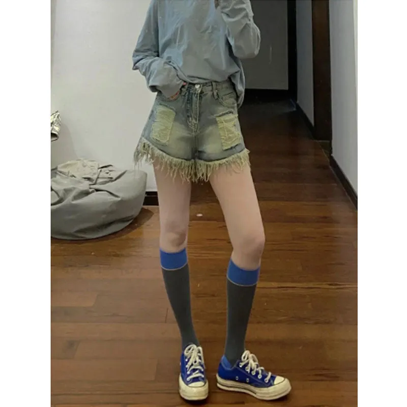 Ripped Summer High Waist Shorts