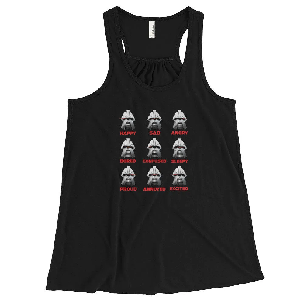 Robot Moods Racerback Tank