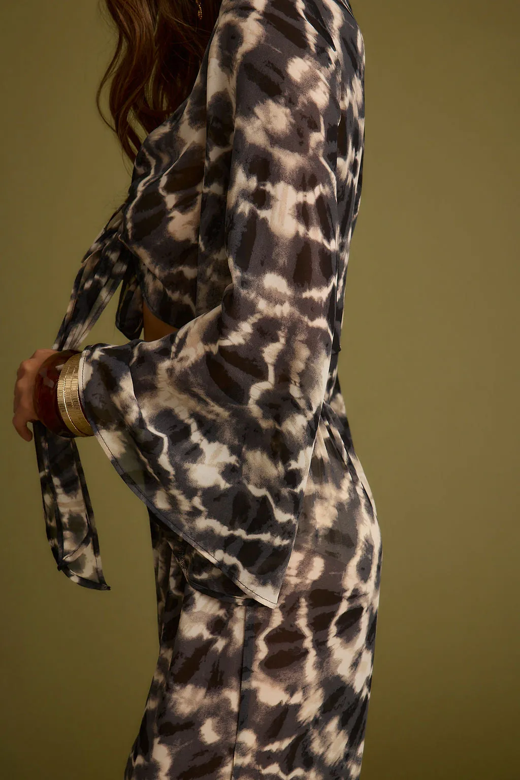 Rosario Tie Dye Wrap Top