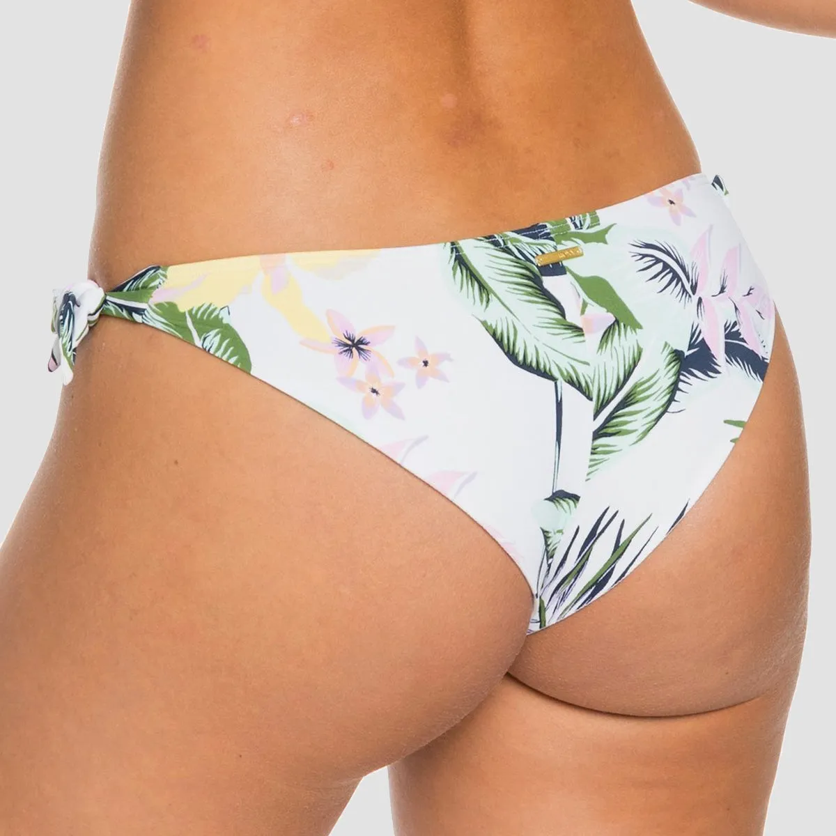 Roxy Bloom Mini Bikini Bottoms Bright White Praslin - Womens