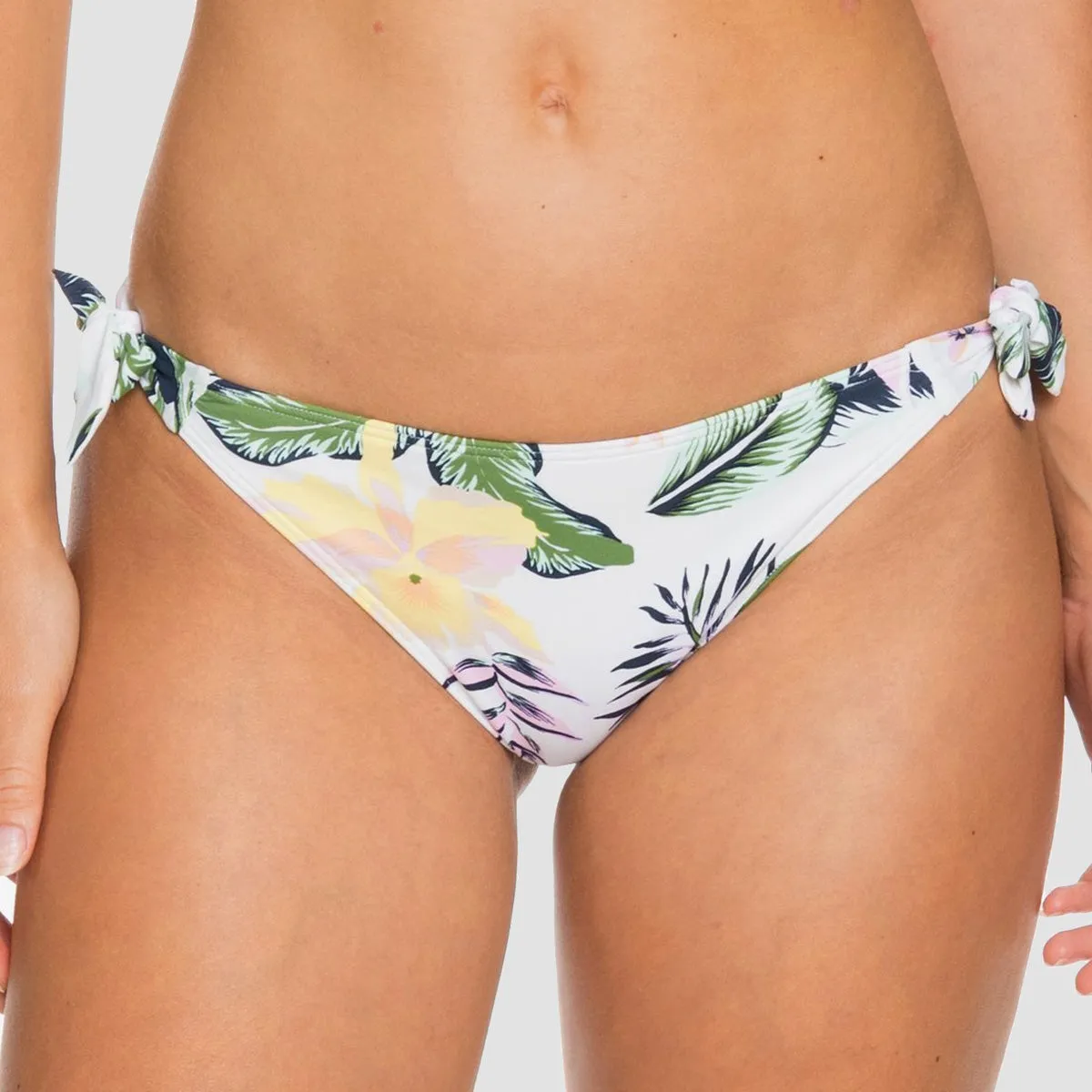 Roxy Bloom Mini Bikini Bottoms Bright White Praslin - Womens