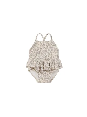 Ruffled One-Piece Swimsuit - French Garden
