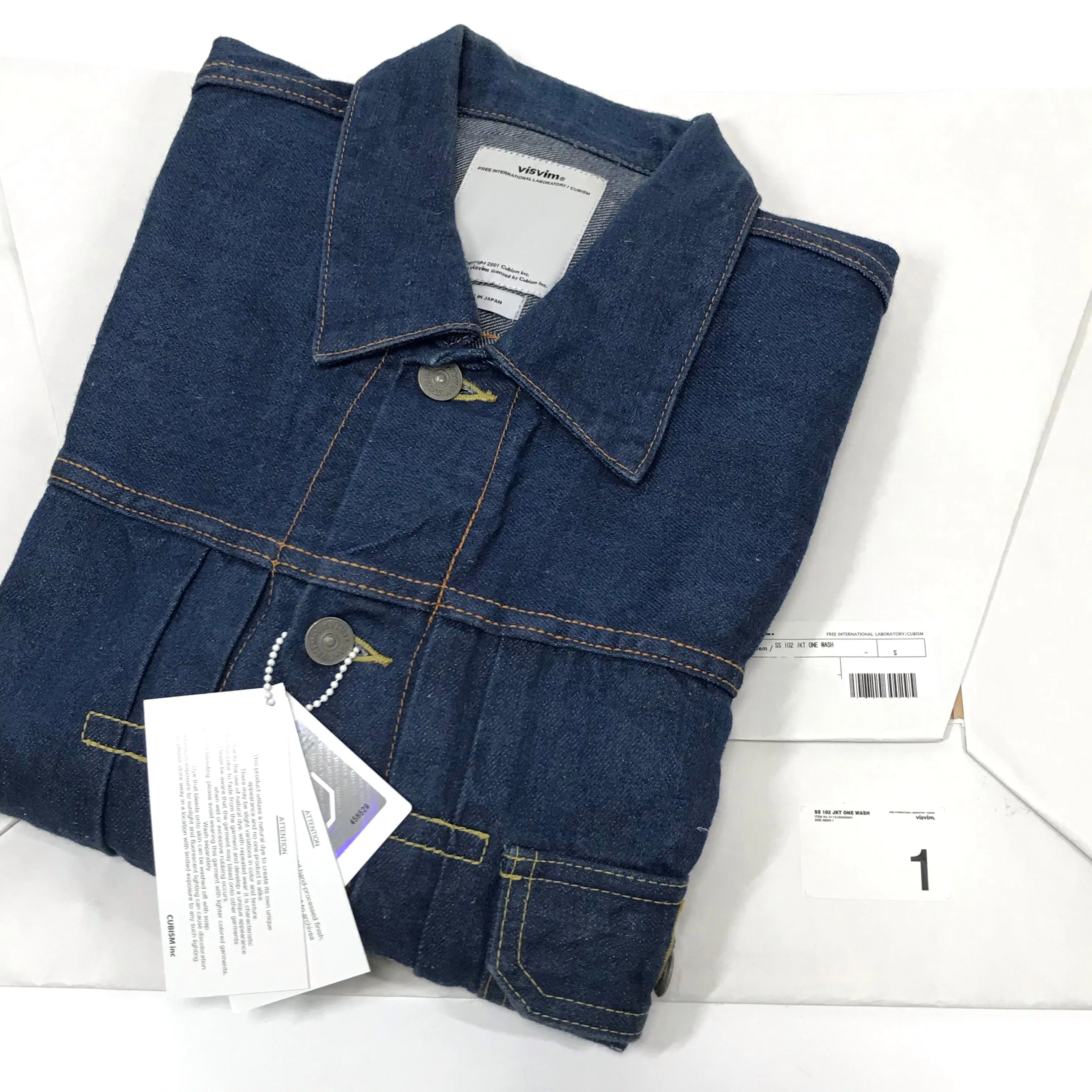 [S] Visvim Social Sculpture 102 Jacket Cotton Linen One Wash