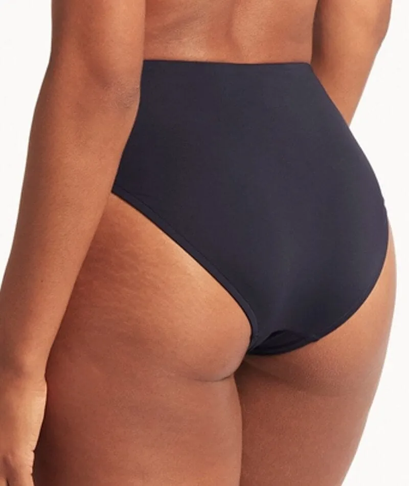Sea Level Eco Essentials Retro High Waist Bikini Brief - Night Sky