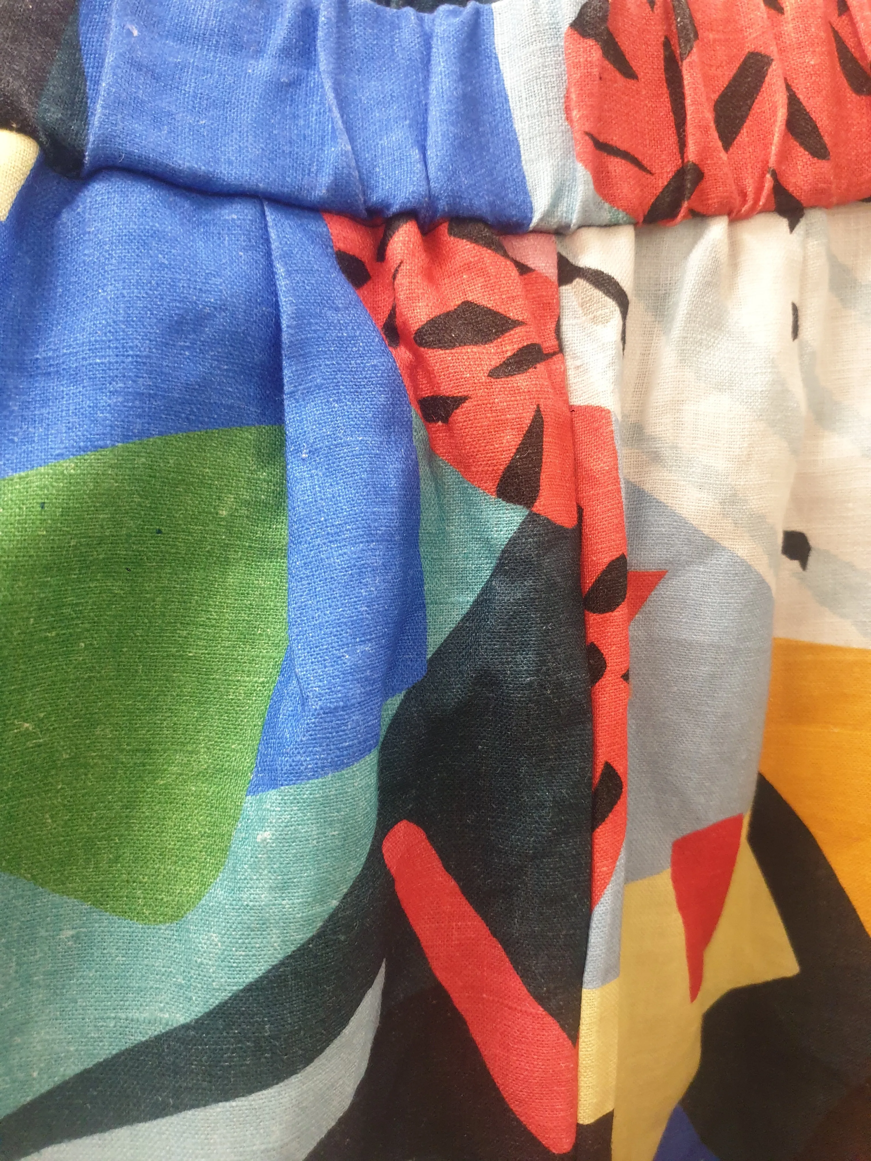 Seagrass Designs colourful print wide leg culottes size 10