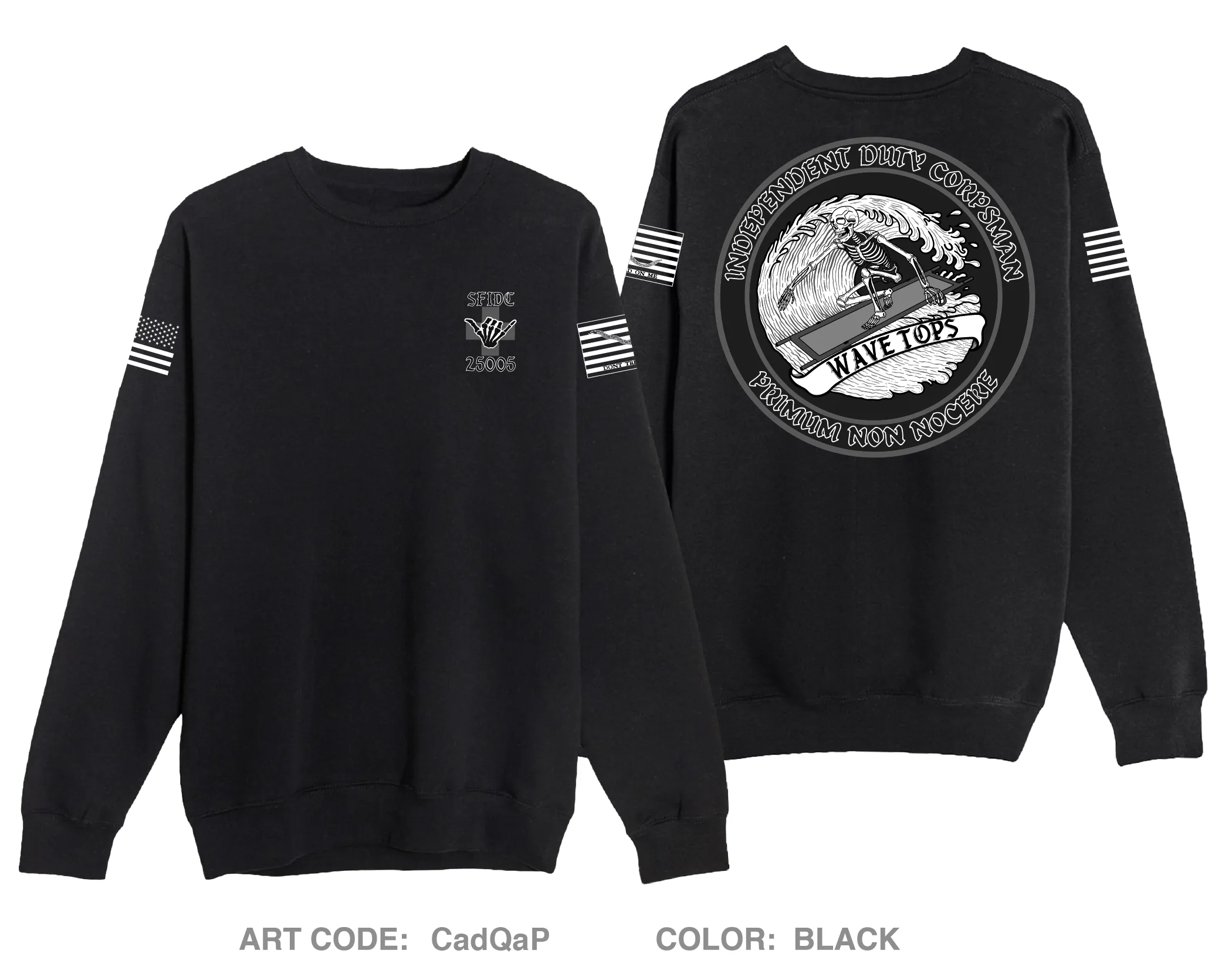 SFIDC CLASS 25005 Comfort Unisex Crewneck Sweatshirt - CadQaP