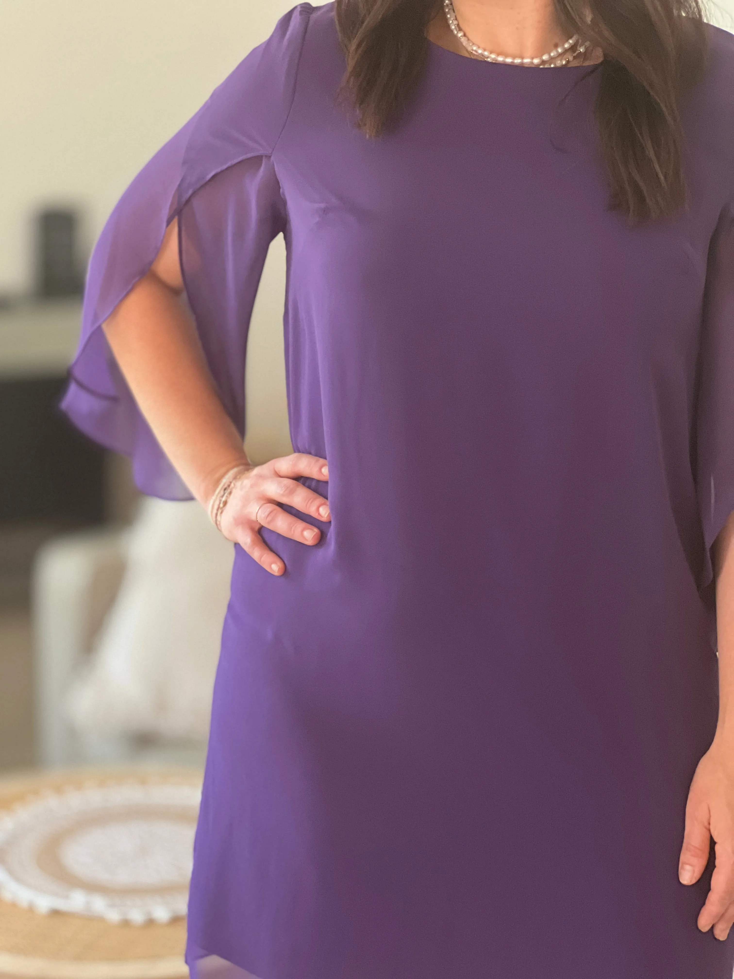 Shila Purple Evening Dress