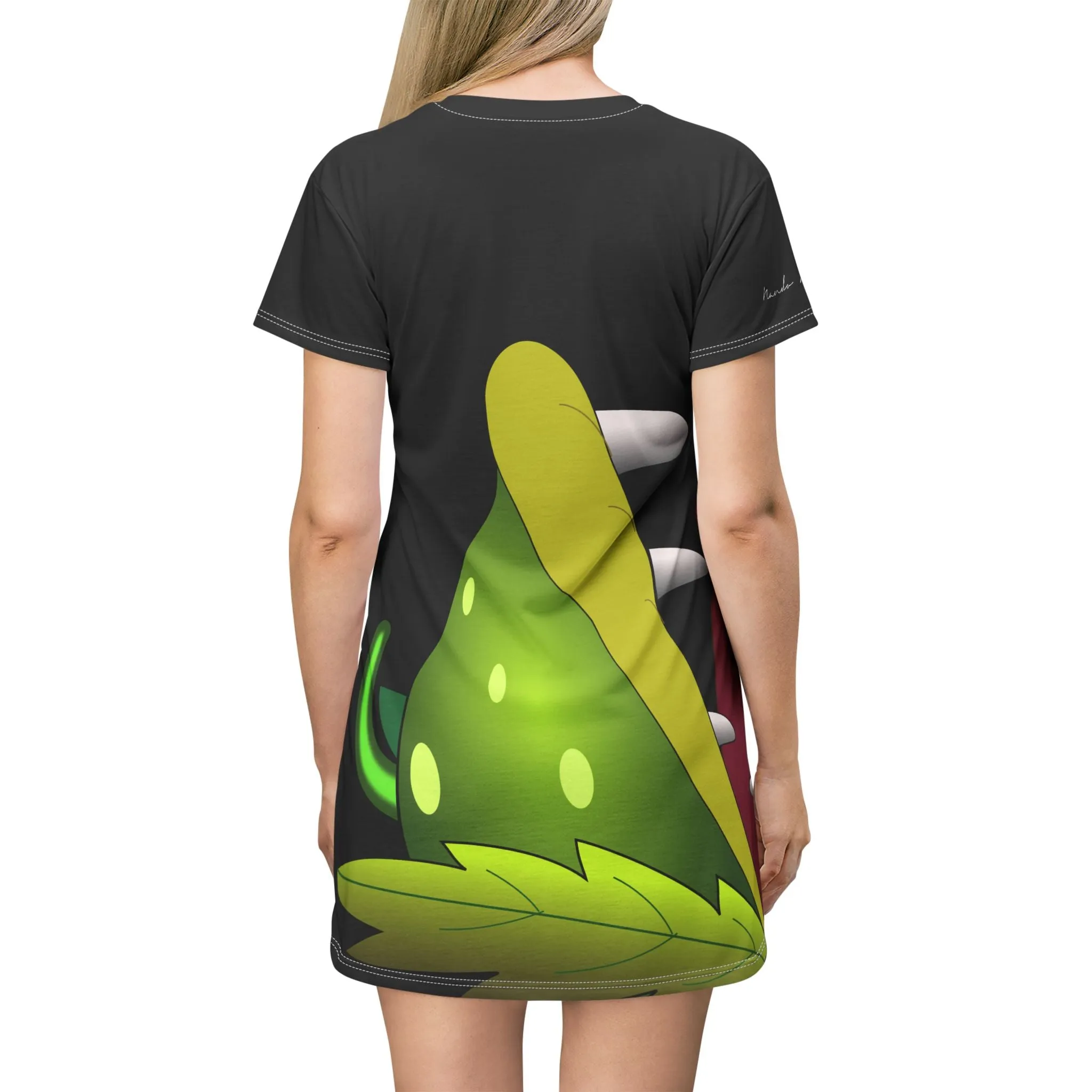 Shirtdress, Black Evil Plant