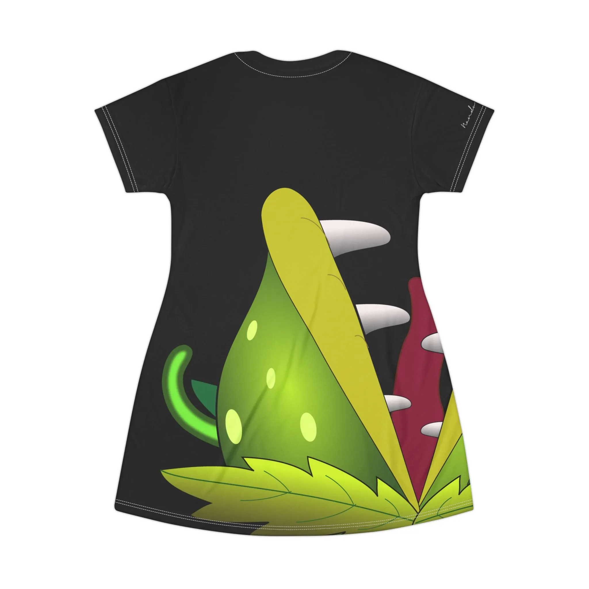 Shirtdress, Black Evil Plant