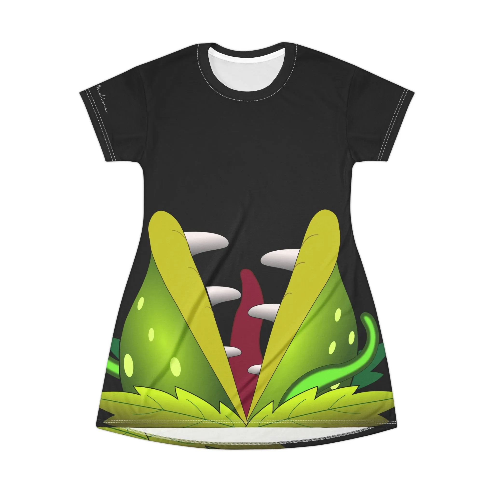 Shirtdress, Black Evil Plant