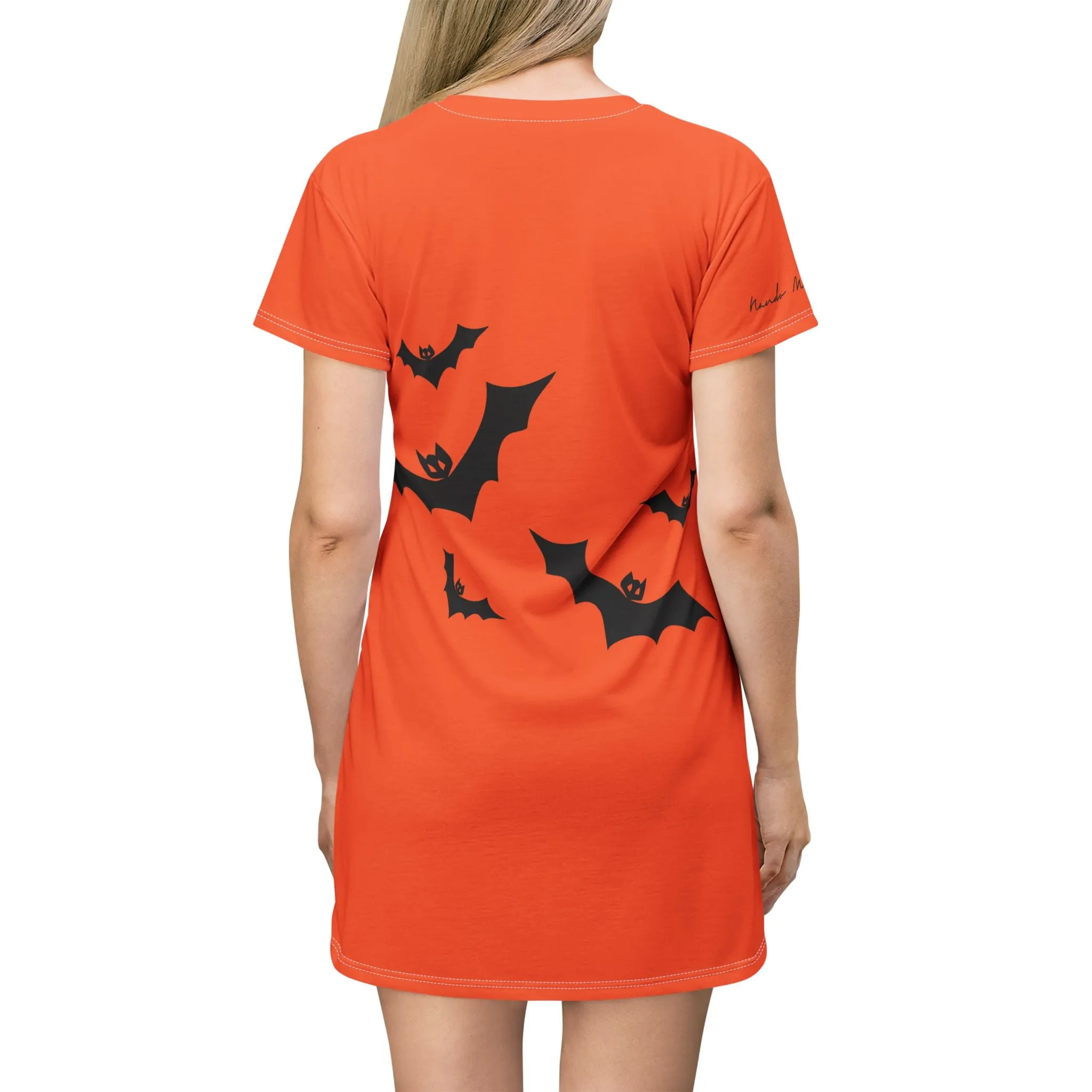 Shirtdress, Orange Boo-Bat