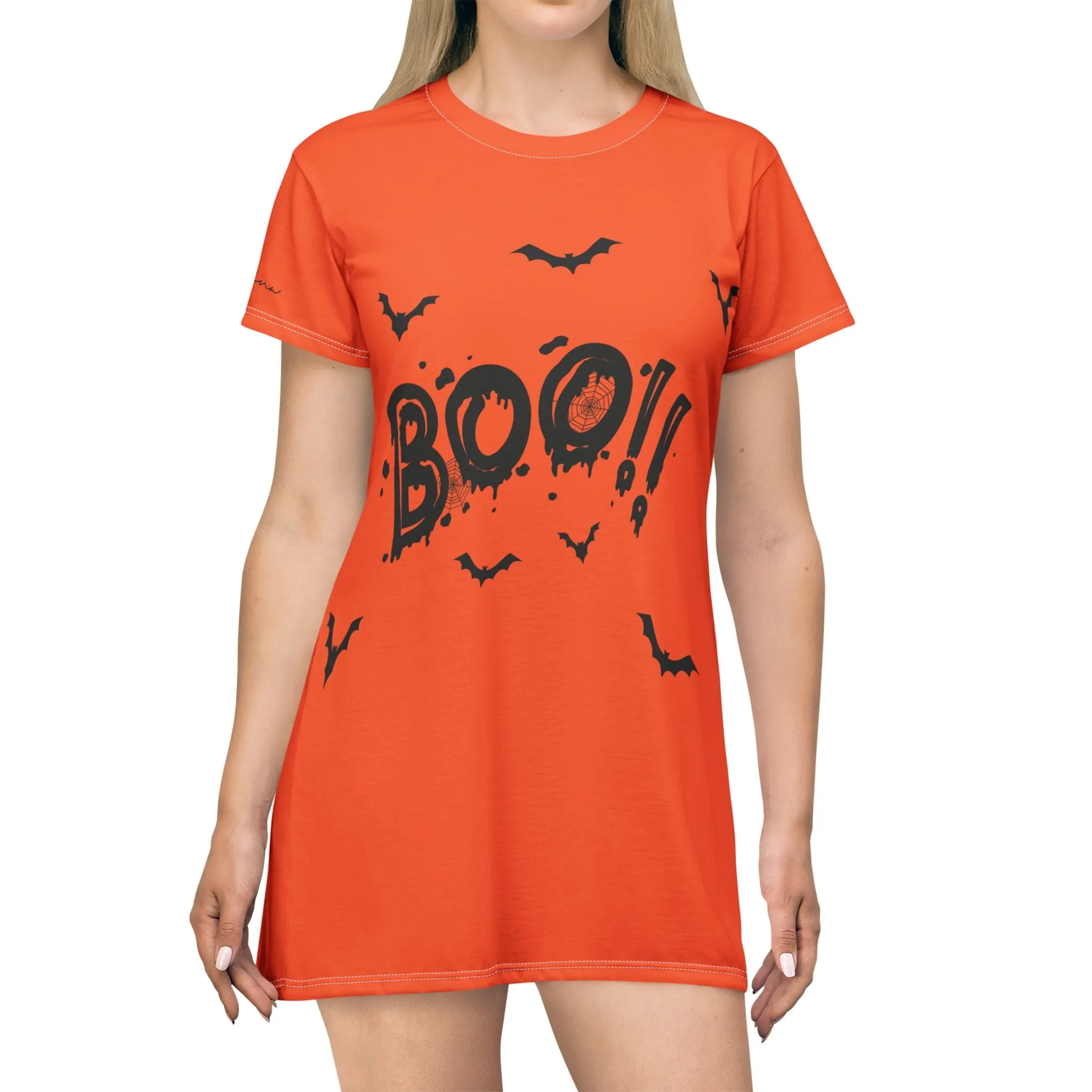 Shirtdress, Orange Boo-Bat