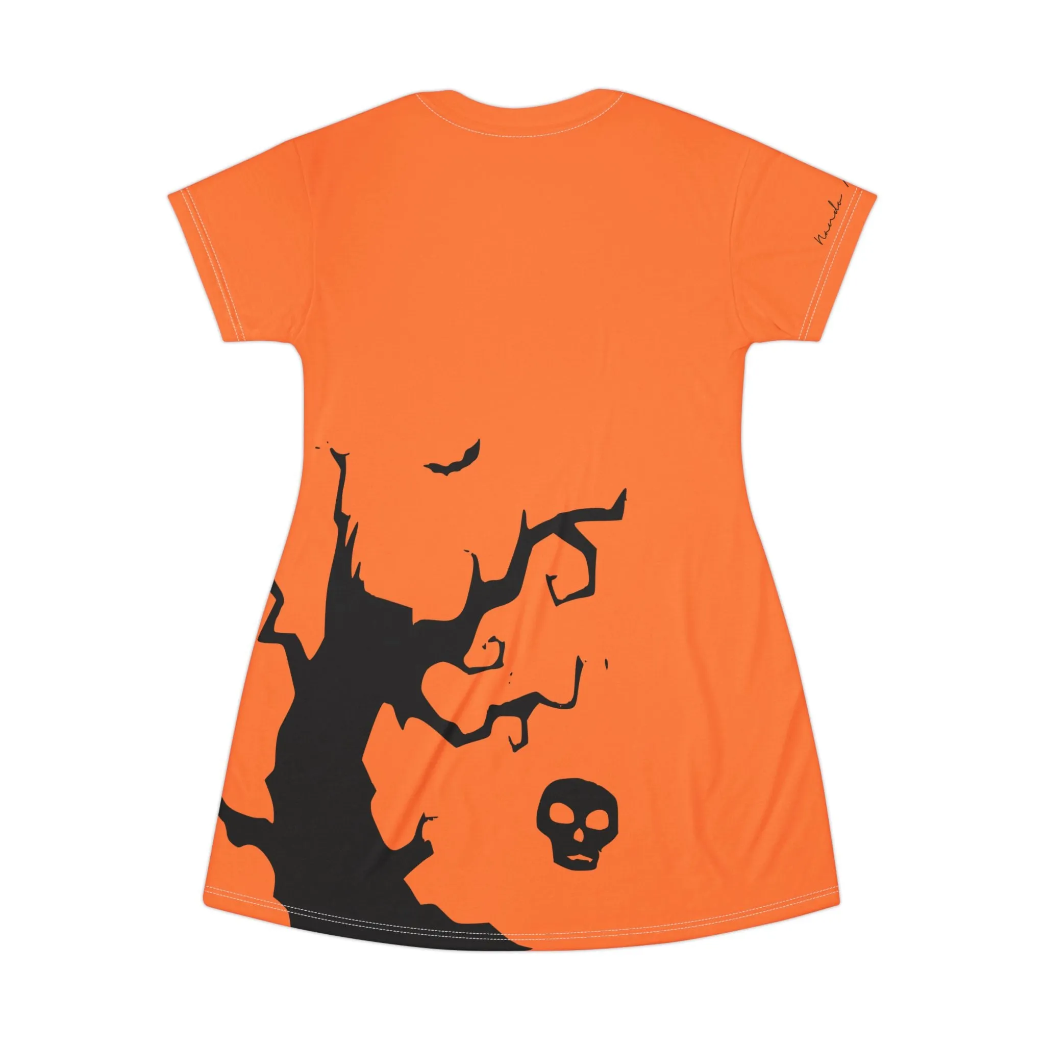 Shirtdress, Orange Creepy Moon