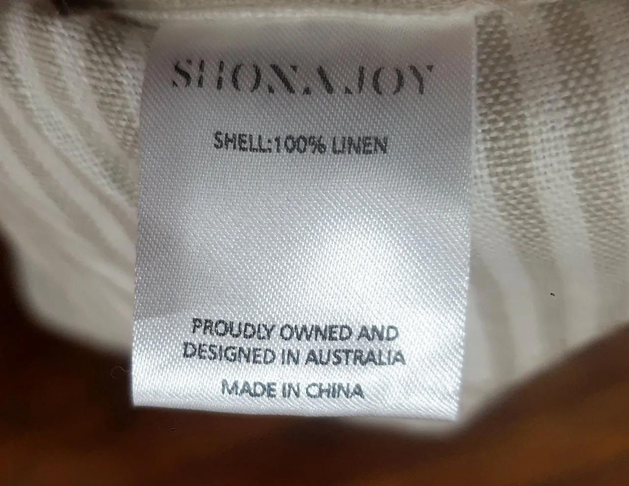 Shona Joy olive striped top size 10