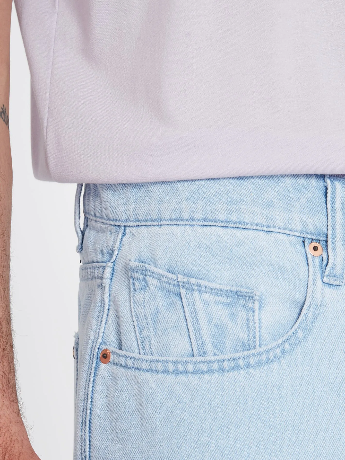 Short Billow Denim - LIGHT BLUE