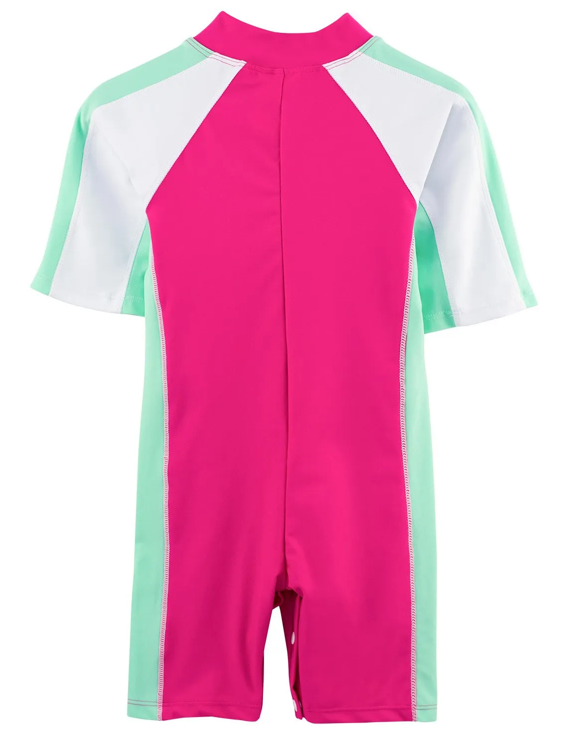 Short Sleeve One-Piece Swimsuit - Poppy