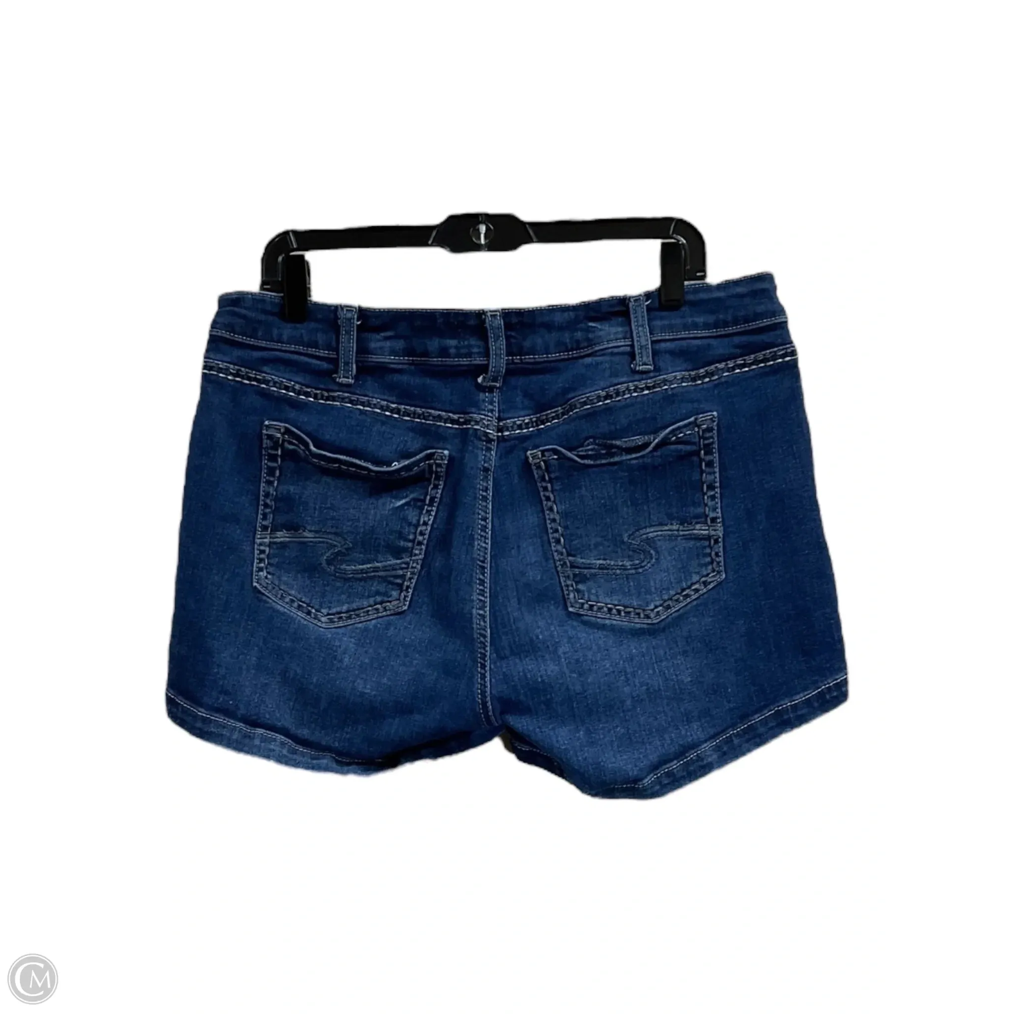 Shorts By Silver In Blue Denim, Size: 14