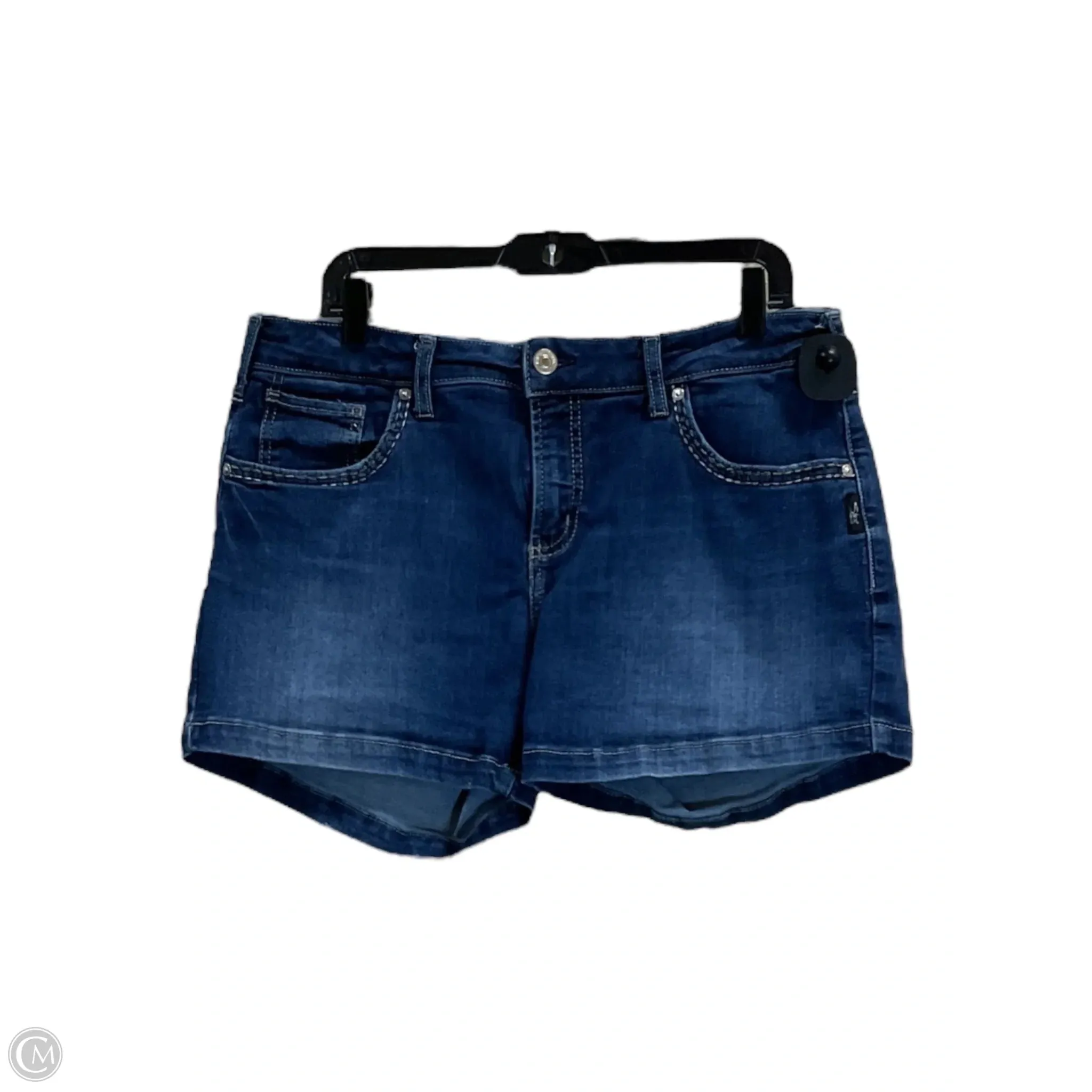 Shorts By Silver In Blue Denim, Size: 14