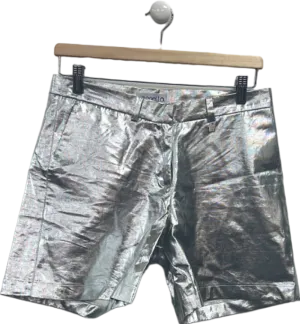 Simonetta Silver Metallic Shorts 14 