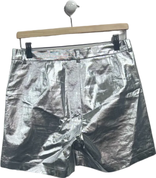 Simonetta Silver Metallic Shorts 14 