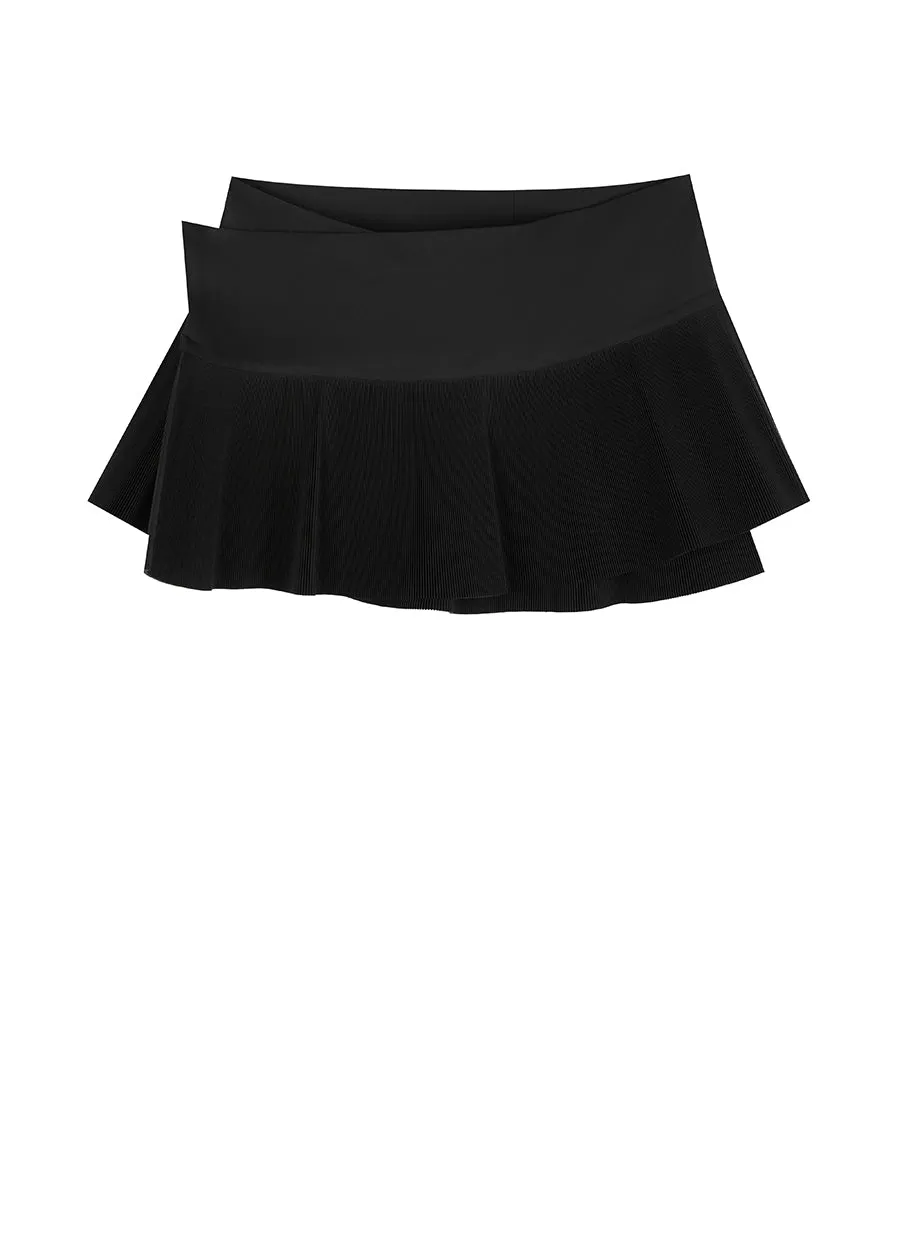 Skirt / JNBY Miao-inspired Wrap Miniskirt