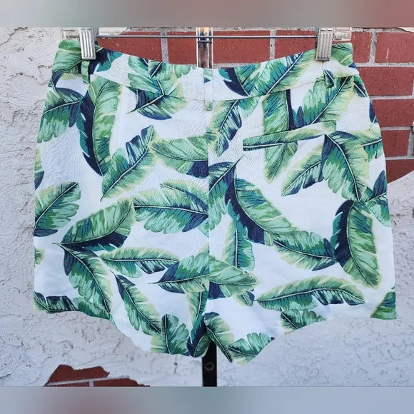 SMALL women AMANDA UPRICHARD x REVOLVE leaf linen blend zipper shorts Beverly