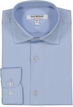Solid Pocket Cotton Dress Shirt