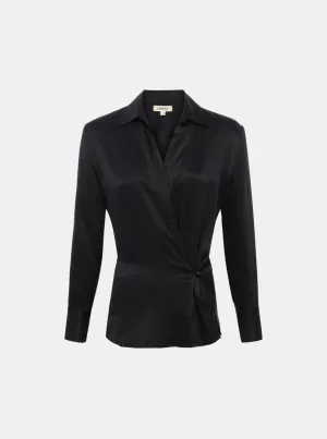 Sora Wrap Front Blouse