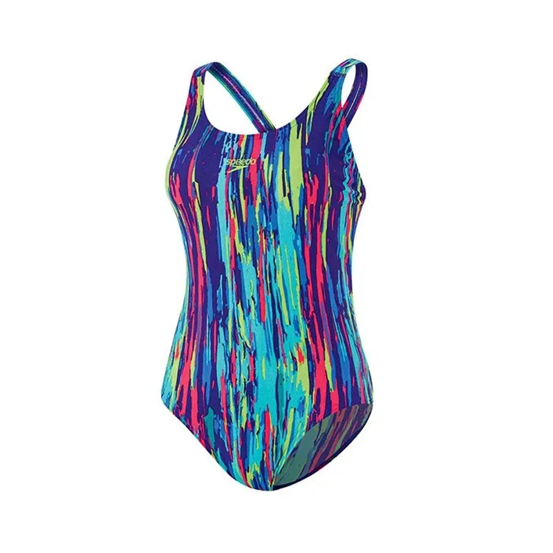 SPEEDO WOMENS RAINBOW EUCALYPTUS LEADERBACK 1PC