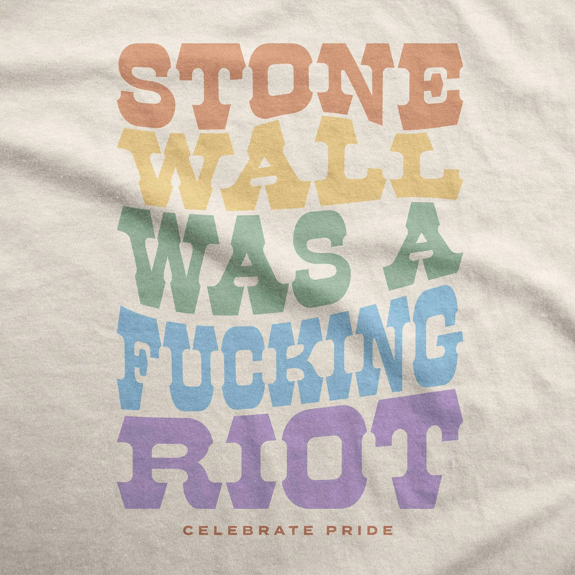 Stonewall Was A Riot - Adult Unisex Jersey Crew Tee
