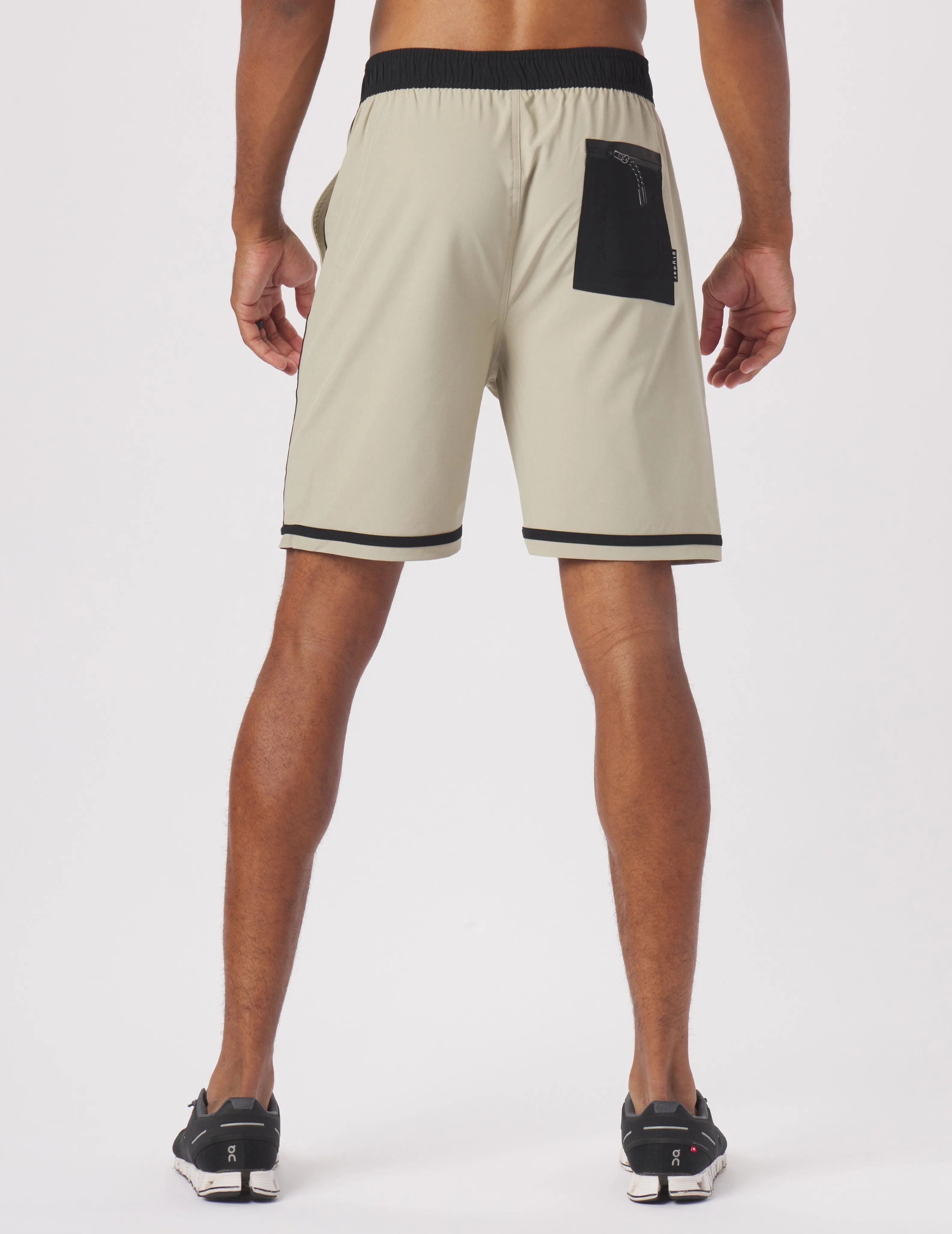 Stream Liner Short 7.5": Linen/Black Contrast
