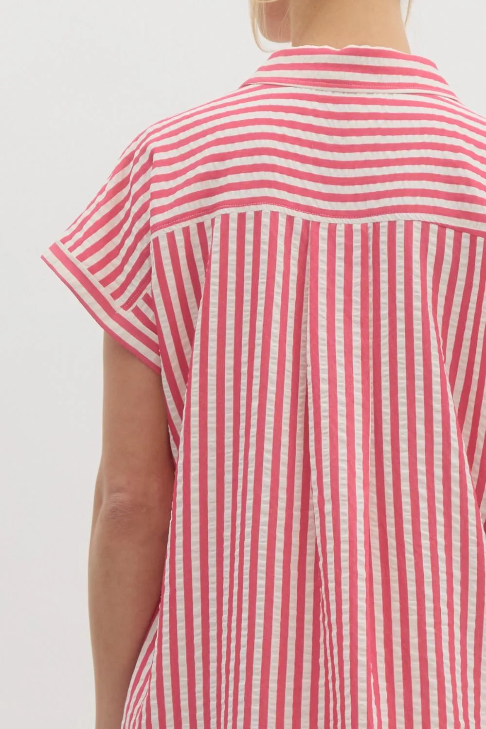 Striped Midi Shirt Dress