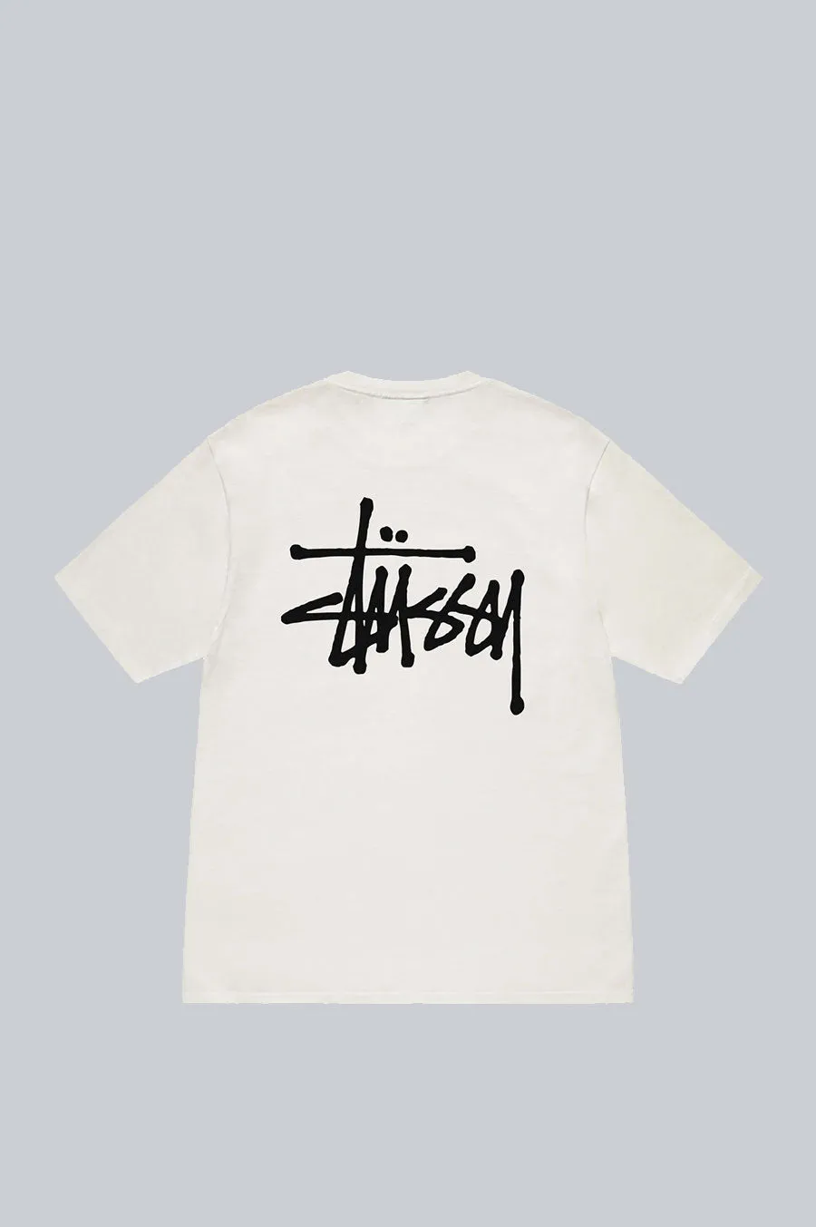 STUSSY BASIC PIGMENT DYED TEE NATURAL